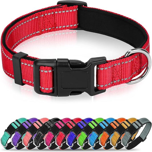 Reflective Dog Collar for Small Dogs with Quick Release Buckle