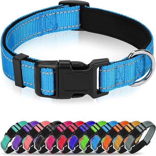 Reflective Dog Collar for Medium Dogs with Quick Release Buckle