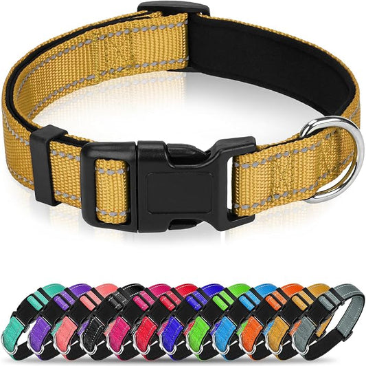 Reflective Dog Collar for Small Dogs with Quick Release Buckle